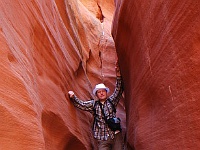 Red Breaks - hinter dem Felsen gehts fast 5m tief runter