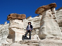 Hoodoos in den White Rocks